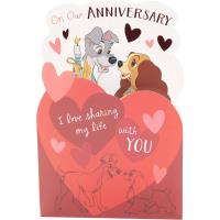 Disney Lady & the Tramp Pop Up Anniversary Card Extra Image 2 Preview